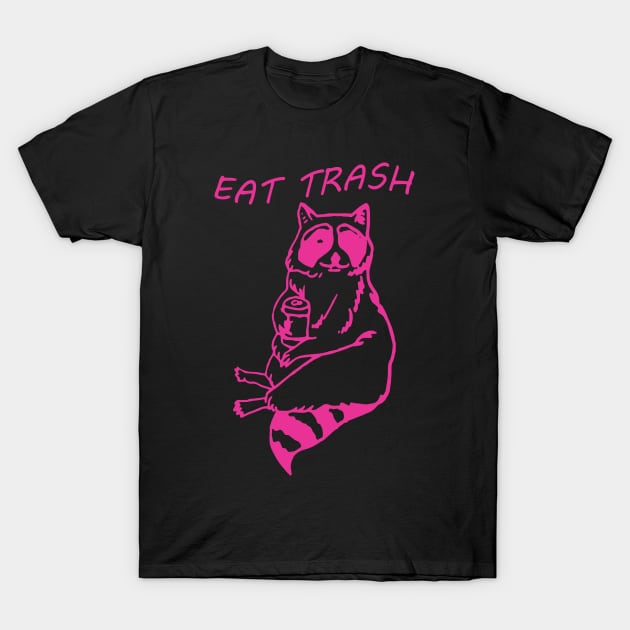 Eat trash cute raccoon T-Shirt by urbanart.co